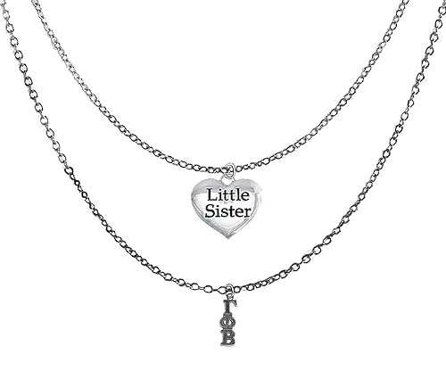 Gamma Phi Beta Silvertone Double Chain Fashion Necklace, Adjustable From 18 Inches To 21 Inches. What A Great Gift For Yourself, Or A Little Sister. Licensed Sorority Jewelry ©2024