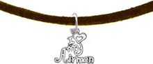 Air Force, I Love My Airman, Adjustable Necklace Hypoallergenic, Safe-Nickel, Lead, Cadmium Free