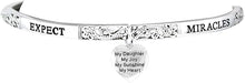 Expect Miracles, My Daughter, My Joy, The Original Hypoallergenic, Safe-Nickel, Lead, Cadmium Free, Adjustable Stretch Bracelet