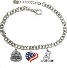 Air Force I Love My Airman, Adjustable, Hypoallergenic, Will NOT Irritate Anyone with Sensitive Skin. Safe- Nickel, Lead, Cadmium Free