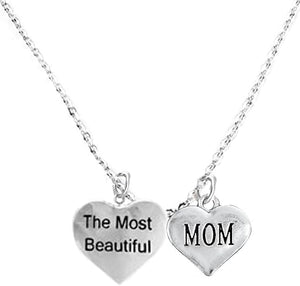 The Most Beautiful Mom Adjustable Curb Chain Necklace, Hypoallergenic, Safe-Nickel, Lead, Cadmium Free