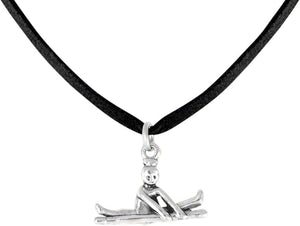 Gymnastic On Balance Beam Necklace, Adjustable, Hypoallergenic, Nickel, Lead & Cadmium Free!