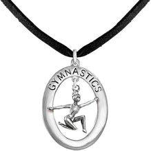 Gymnast On Floor Posed Necklace, Adjustable, Hypoallergenic, Nickel, Lead & Cadmium Free!