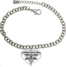 Firefighter, My Son is My Hero Adjustable Bracelet, Hypoallergenic, Safe-Nickel, Lead, Cadmium Free