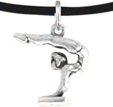 Gymnast On Pommel Horse Necklace, Adjustable, Hypoallergenic, Nickel, Lead & Cadmium Free!