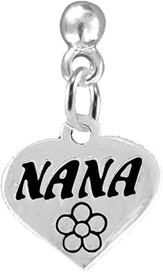 Nana Charm Post Earring Hypoallergenic, Safe-Nickel, Lead & Cadmium Free!
