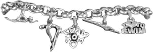 Swimming Team Mom Bracelet Hypoallergenic, Safe-Nickel, Lead & Cadmium Free!