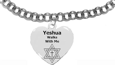 Messianic Adjustable Bracelet, Will Fit Everyone, Yeshua Walks With Me