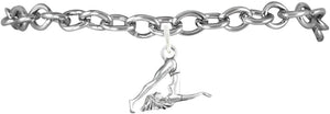 Gymnastic Tumbling Charm Bracelet, Hypoallergenic, Safe, Nickel, Lead & Cadmium Free!