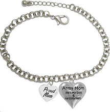 Army, Proud Mom, My Son is My Hero Adjustable Bracelet, Hypoallergenic, Safe-Nickel, Lead, Cadmium Free