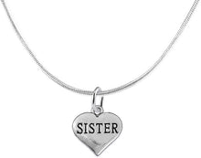 Sister Heart Charm Necklace Hypoallergenic, Adjustable, Safe, Nickel, Lead & Cadmium Free!
