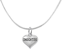 Daughter Heart Charm Necklace Hypoallergenic, Adjustable, Safe, Nickel, Lead & Cadmium Free!