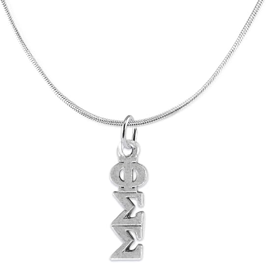 Phi Sigma Sigma Lavaliere/Necklace, Adjustable, Licensed Sorority Jewelry Manufacturer, Hypoallergenic, Safe-No Nickel, No Lead, And No Poisonous Cadmium