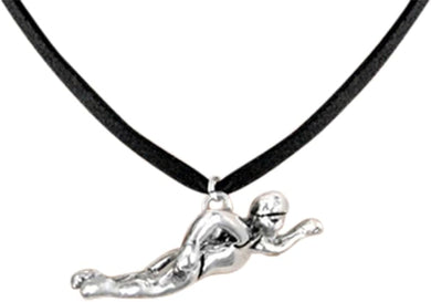 Swimmer Necklace Adjustable Hypoallergenic, Safe-Nickel, Lead & Cadmium Free!