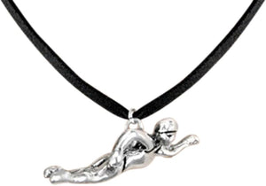 Swimmer Necklace Adjustable Hypoallergenic, Safe-Nickel, Lead & Cadmium Free!