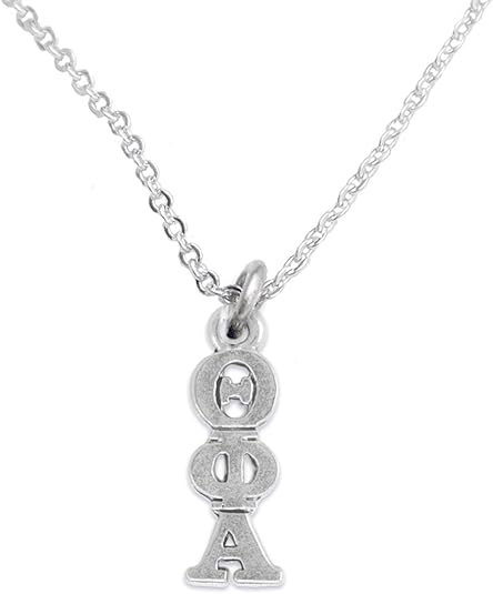 Theta Phi Alpha-Licensed Sorority Jewelry Manufacturer, Adjustable, Cable Chain Hypoallergenic Safe Necklace-No Nickel, No Lead, And No Poisonous Cadmium