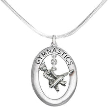 Gymnast On Pommel Horse Necklace, Adjustable, Hypoallergenic, Nickel, Lead & Cadmium Free!