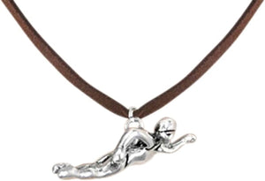 Swimmer Necklace Adjustable Hypoallergenic, Safe-Nickel, Lead & Cadmium Free!