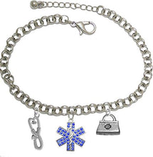 EMT, Paramedic, Adjustable Charm Bracelet, Hypoallergenic, Safe-Nickel, Lead, Free