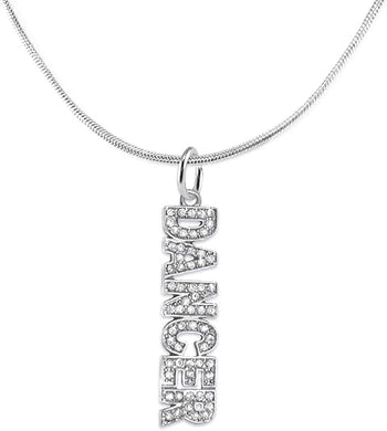 Dancer, Genuine Crystal, Adjustable Hypoallergenic Safe Necklace. Nickel, Lead & Cadmium Free