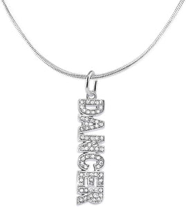 Dancer, Genuine Crystal, Adjustable Hypoallergenic Safe Necklace. Nickel, Lead & Cadmium Free