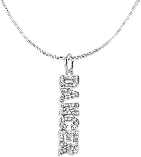 Dancer, Genuine Crystal, Adjustable Hypoallergenic Safe Necklace. Nickel, Lead & Cadmium Free