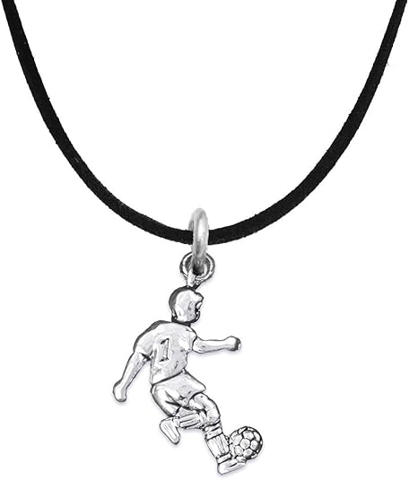 The, Soccer Player Jewelry Adjustable Necklace Hypoallergenic, Safe-Nickel, Lead Free