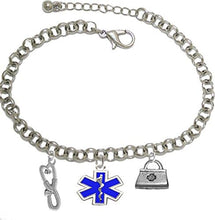 EMT, Paramedic, Adjustable Charm Bracelet, Hypoallergenic, Safe-Nickel, Lead, Free