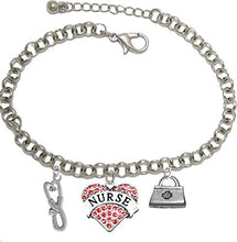 Nurse, RN, Adjustable Charm Bracelet, Hypoallergenic, Safe-Nickel, Lead, Free