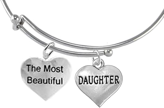 The Most Beautiful Daughter, Adjustable, Hypoallergenic, Safe-Nickel, Lead, Cadmium Free