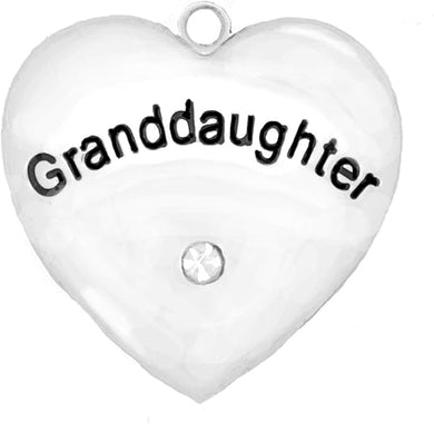 Gradaughter Charm with Crystal, Hyperallergenic, Safe-Nickel, Lead, and Cadmium Free