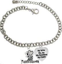 Policeman's, I Love My Policeman, My Wife, My Joy, My Sunshine, Adjustable Hypoallergenic, Safe-Nickel, Lead, Free