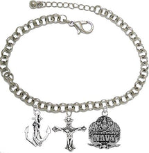 Navy, Adjustable Bracelet, Hypoallergenic, Safe-Nickel, Lead, Cadmium Free