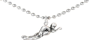 Swimmer Necklace Adjustable Hypoallergenic, Safe-Nickel, Lead & Cadmium Free!