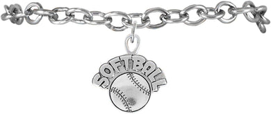 Softball Bracelet, US Softball Bracelet, Softball, Softball Bracelet, Softball Moms Bracelet, Softball Jewelry, US United States Softball Team Bracelet, Hypoallergenic.