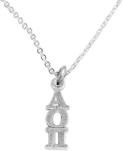Alpha Omicron Pi - Licensed Sorority Jewelry Manufacturer, Hypoallergenic Safe Lavalier Necklace