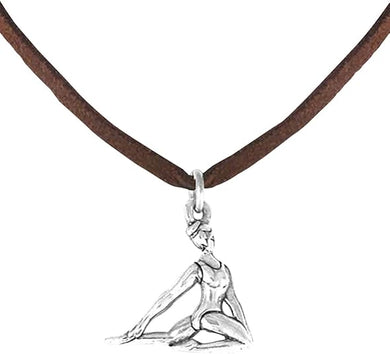 Gymnast Floor Pose Necklace, Adjustable, Hypoallergenic, Nickel, Lead & Cadmium Free