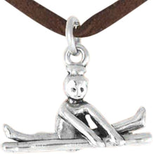 Gymnastic On Balance Beam Necklace, Adjustable, Hypoallergenic, Nickel, Lead & Cadmium Free
