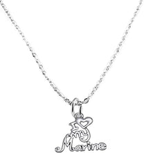 Marine, I Love My Marine, Adjustable Necklace Hypoallergenic, Safe-Nickel, Lead, Cadmium Free