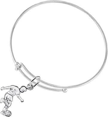 The, Soccer Player Jewelry Bracelet Hypoallergenic, Safe-Nickel, Lead Free