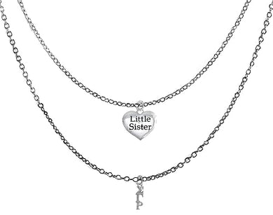 Sigma Gamma Rho, Little Sister, Silvertone Double Cable Chain Adjustable Necklace. What A Wonderful Gift For Yourself Or Someone Special. Hypoallergenic-Safe, No Nickel, Lead, Or Cadmium In The Metal