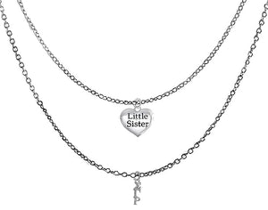 Sigma Gamma Rho, Little Sister, Silvertone Double Cable Chain Adjustable Necklace. What A Wonderful Gift For Yourself Or Someone Special. Hypoallergenic-Safe, No Nickel, Lead, Or Cadmium In The Metal