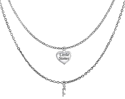 Sigma Gamma Rho, Little Sister, Silvertone Double Cable Chain Adjustable Necklace. What A Wonderful Gift For Yourself Or Someone Special. Hypoallergenic-Safe, No Nickel, Lead, Or Cadmium In The Metal