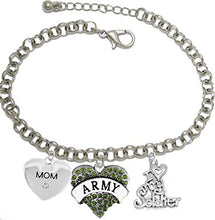 Army Mom, I Love My Soldier, Adjustable Hypoallergenic, Safe-Nickel, Lead, Cadmium Free