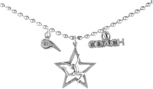 Gymnastic Coach Necklace, Adjustable, Hypoallergenic, Nickel, Lead & Cadmium Free