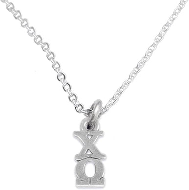 Chi Omega - Licensed Sorority Jewelry Manufacturer, Hypoallergenic Safe Lavalier Necklace