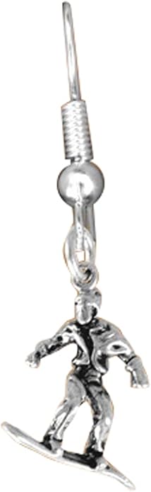 Snowboarder Hypoallergenic Earring, Safe-Nickel, Lead & Cadmium Free!