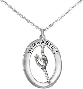 Gymnast Leaping Necklace, Adjustable, Hypoallergenic, Nickel, Lead & Cadmium Free!