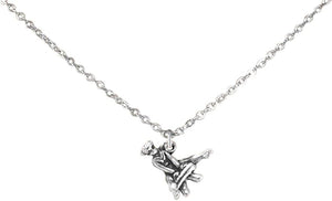 Gymnast On Pommel Horse Necklace, Adjustable, Hypoallergenic, Nickel, Lead & Cadmium Free