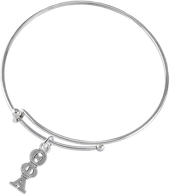 Theta Phi Alpha, Authorized Sorority Jewelry Manufacturer, Adjustable Miracle Wire Bracelet, Hypoallergenic, Safe-No Nickel, No Lead, And No Poisonous Cadmium